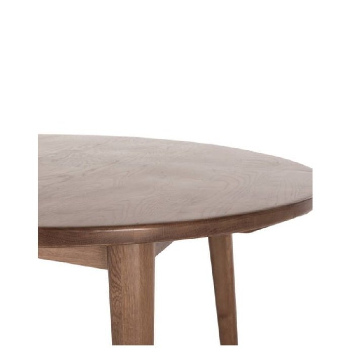 Reeves Dining Table 1200dia - Seats 4 (Deep Oak) - Paulas Home & Living