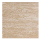 Rho Dining Table Natural Oak with Travertine Top - 1200dia (Seats 4) - Paulas Home & Living