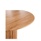 Rho Dining Table Round 1200dia - Natural or Black Oak - Paulas Home & Living