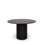 Rho Dining Table Round 1200dia - Natural or Black Oak - Paulas Home & Living