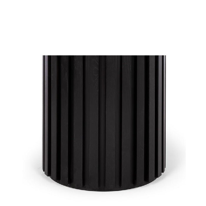 Rho Dining Table Round 1200dia - Natural or Black Oak - Paulas Home & Living