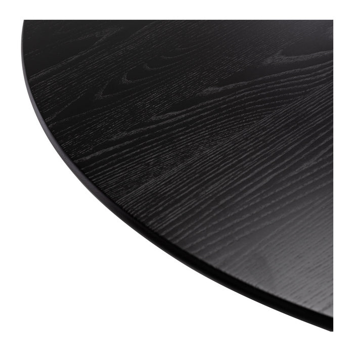 Rho Dining Table Round - Black Oak (1200dia) - Paulas Home & Living