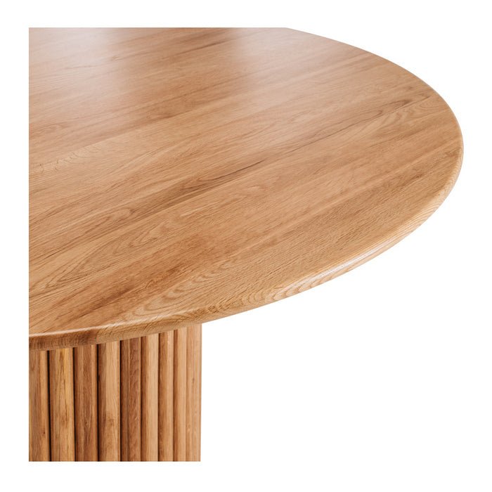 Rho Dining Table Round - Natural Oak (1200dia) - Paulas Home & Living