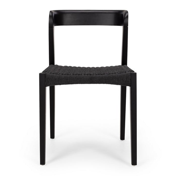 Rho & Haast Dining Suite (5 Pce) - Black Rope seat - Paulas Home & Living