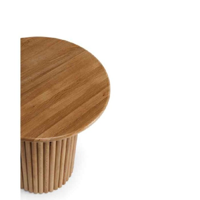 Rho Side Table Natural Oak - 500dia - Paulas Home & Living