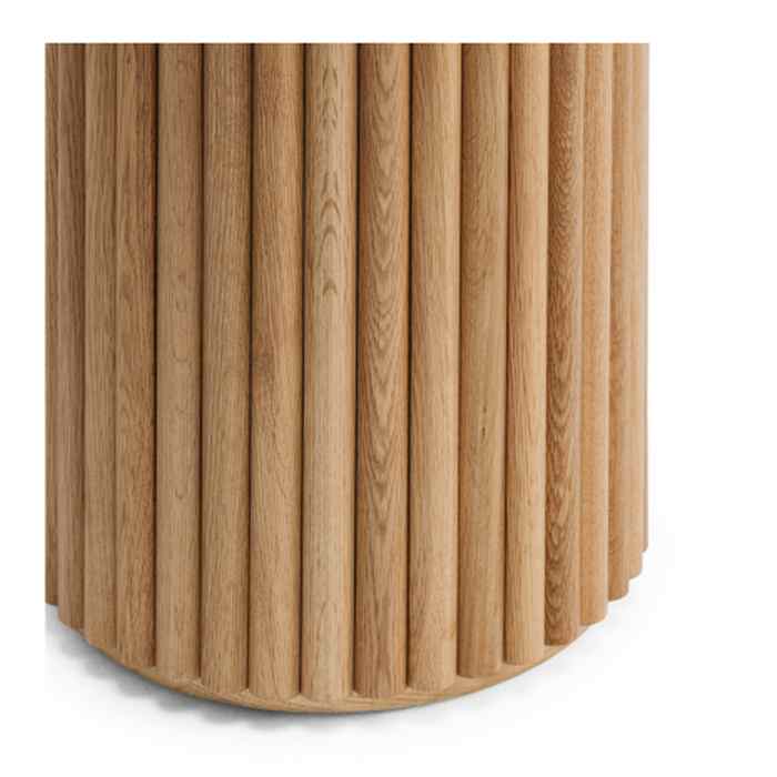 Rho Side Table Natural Oak - 500dia - Paulas Home & Living