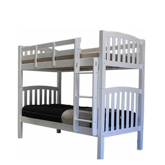Riley Bunk - Single - White (Suitable for Commercial) - Paulas Home & Living