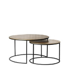 Rio Aluminium & Iron Side Table - Set of 2 - Paulas Home & Living