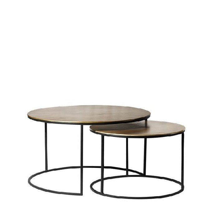 Rio Aluminium & Iron Side Table - Set of 2 - Paulas Home & Living