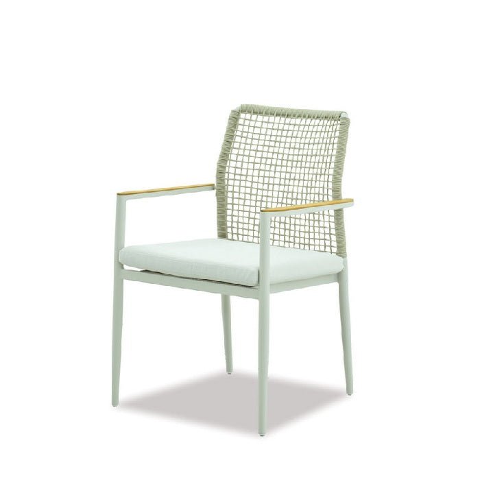 Romy Outdoor Chair - Teak Armrests - Paulas Home & Living
