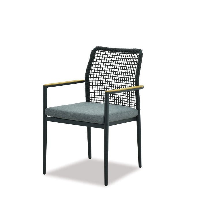 Romy Outdoor Chair - Teak Armrests - Paulas Home & Living