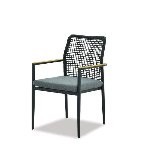 Romy Outdoor Chair - Teak Armrests - Paulas Home & Living