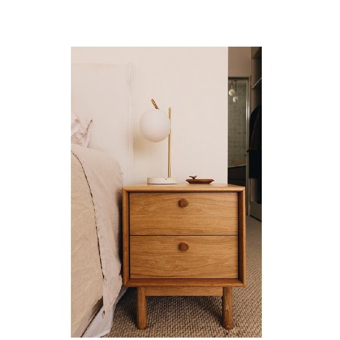 Rotterdam Bedside 2 Drawer - Paulas Home & Living