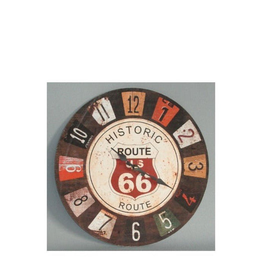 Route 66 Clock 34cm - Paulas Home & Living