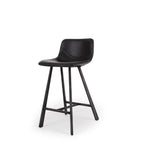 Rustic Barstool PU - Black - Paulas Home & Living