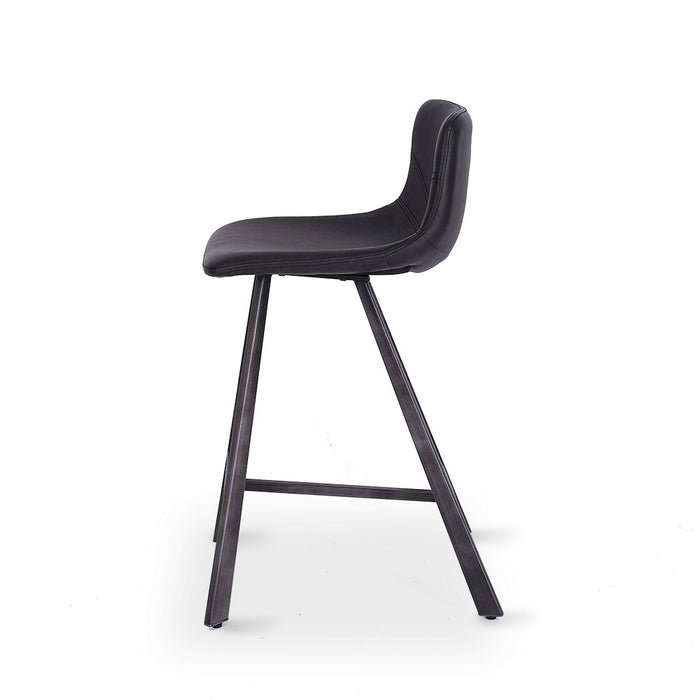 Rustic Barstool PU - Grey - Paulas Home & Living