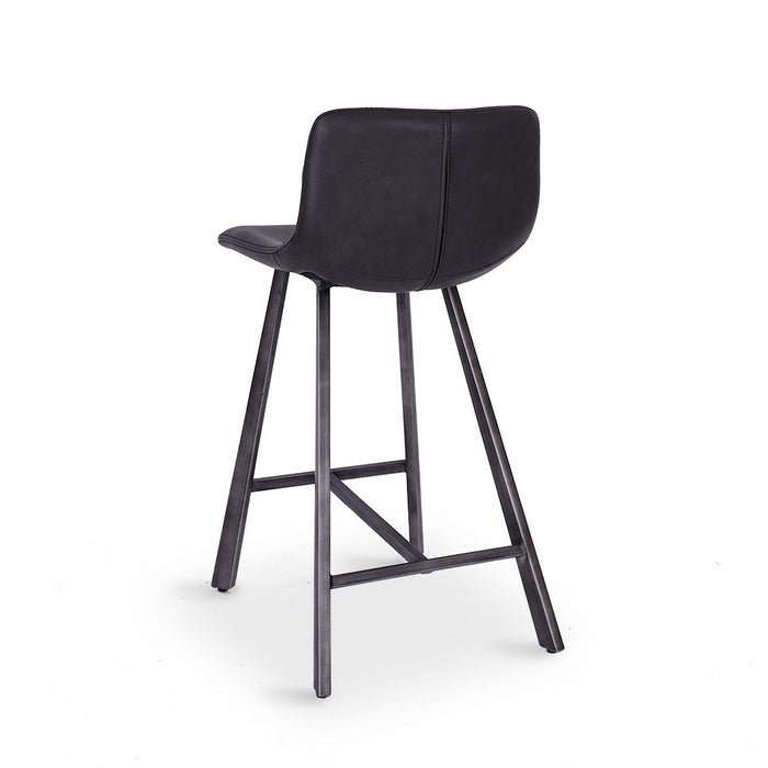Rustic Barstool PU - Grey - Paulas Home & Living