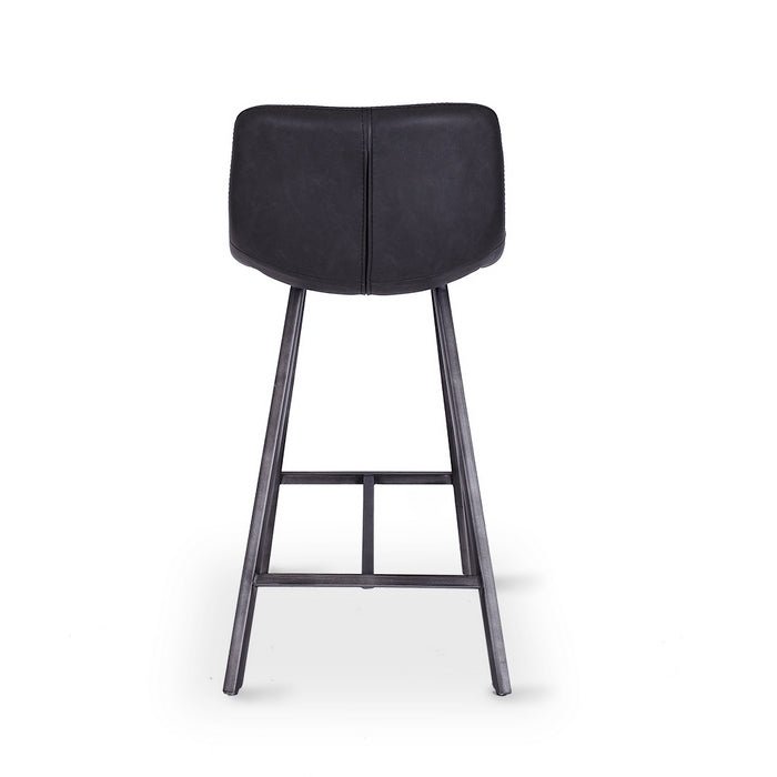 Rustic Barstool PU - Grey - Paulas Home & Living