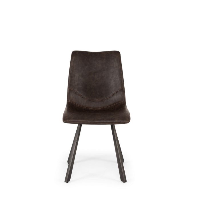 Rustic Dining Chair - Dark Brown - Paulas Home & Living