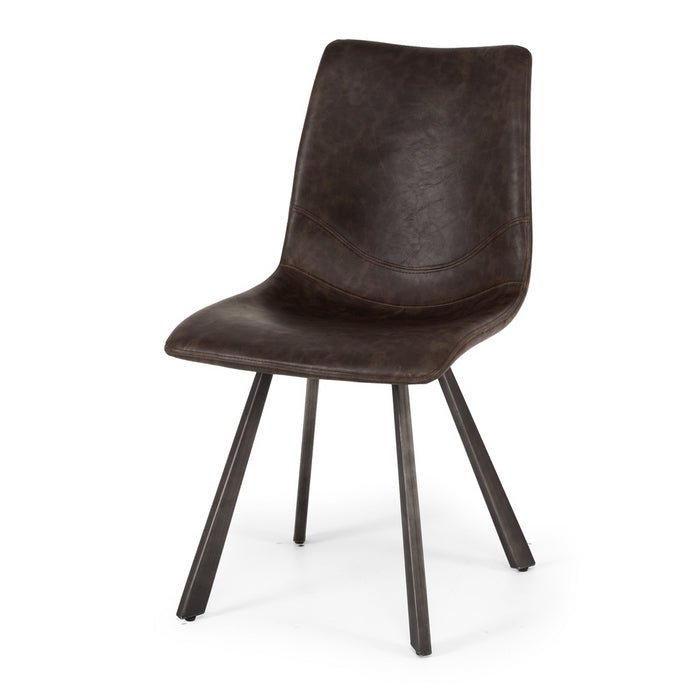 Rustic Dining Chair - Dark Brown - Paulas Home & Living