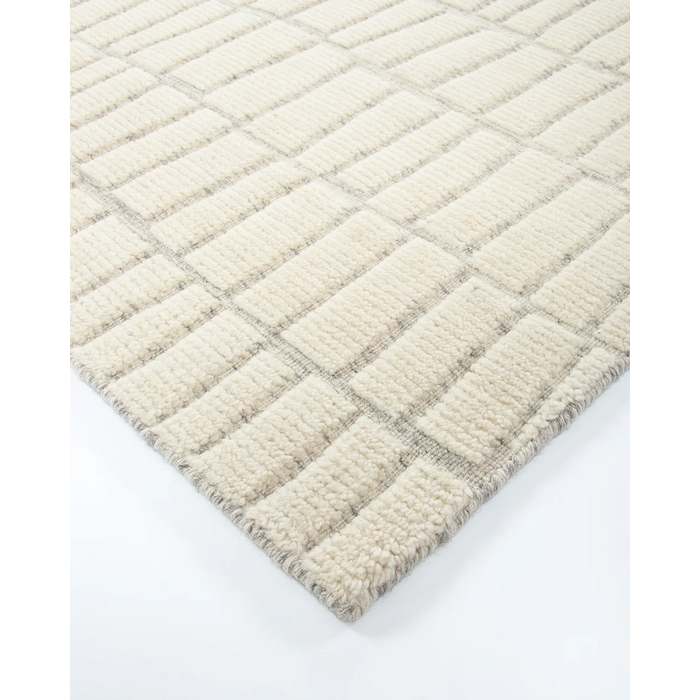 Safi Floor Rug - Ecru (100% Wool) - Paulas Home & Living
