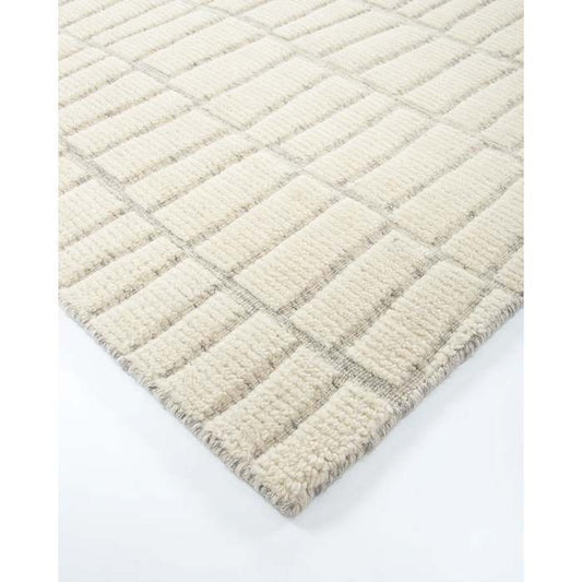 Safi Floor Rug - Ecru (100% Wool) - Paulas Home & Living