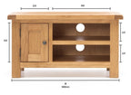 Salisbury TV Unit Narrow - 900w - Paulas Home & Living