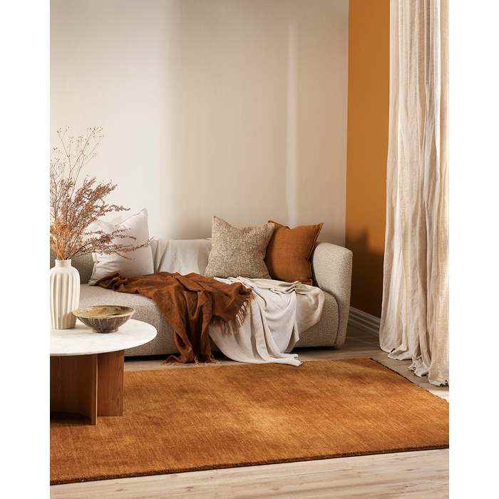 Sandringham Floor Rug - Pecan (100% Wool) - Paulas Home & Living