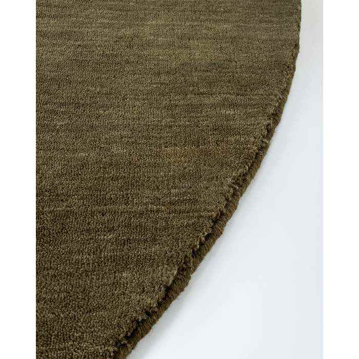 Sandringham Round Floor Rug - Moss