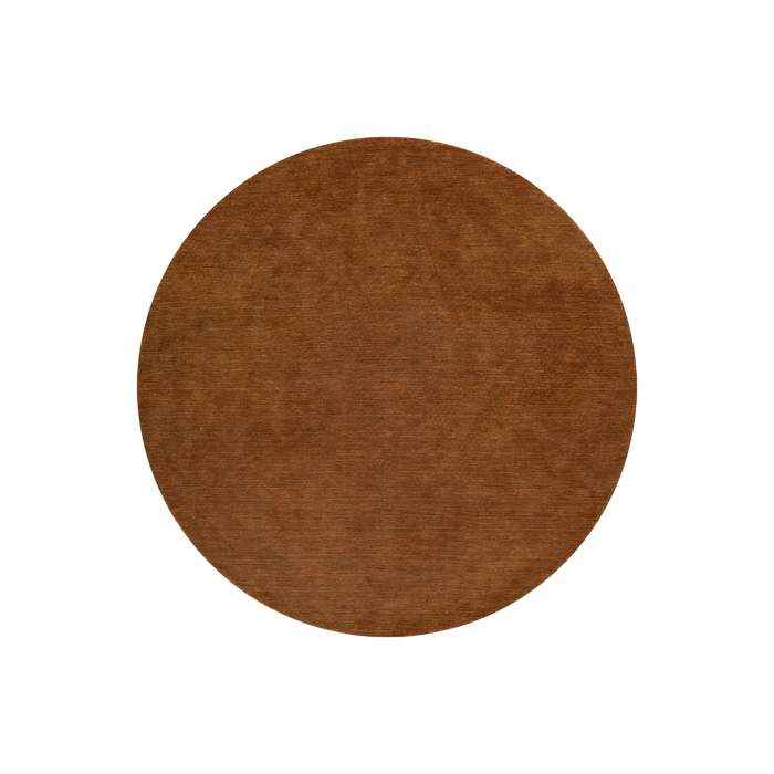 Sandringham Round Floor Rug - Pecan (100% Wool)