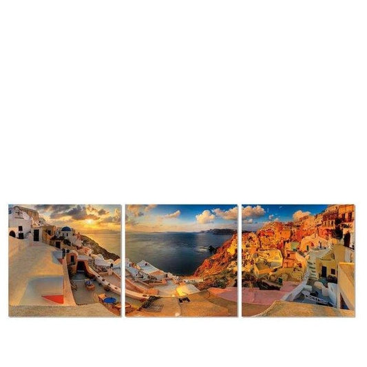 Santorini 3pc 2100w x 700h Perspex Wall Art - Paulas Home & Living