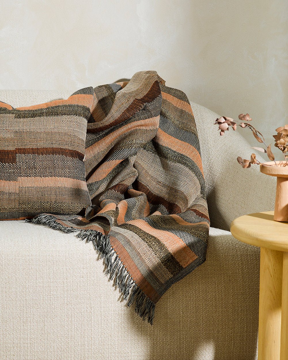 Saratoga Henna Throw - Wool/Silk - Paulas Home & Living