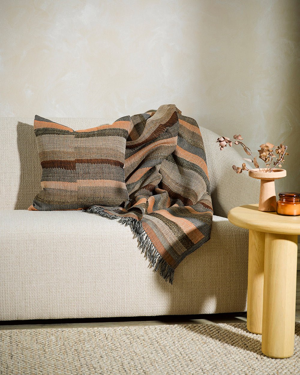 Saratoga Henna Throw - Wool/Silk - Paulas Home & Living