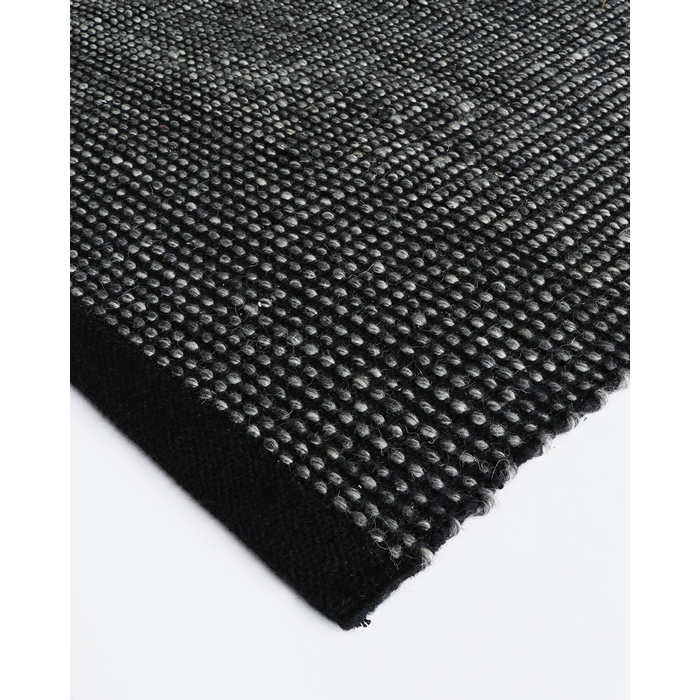 Sherwood Floor Rug - Charcoal/Black (Wool Blend) - Paulas Home & Living