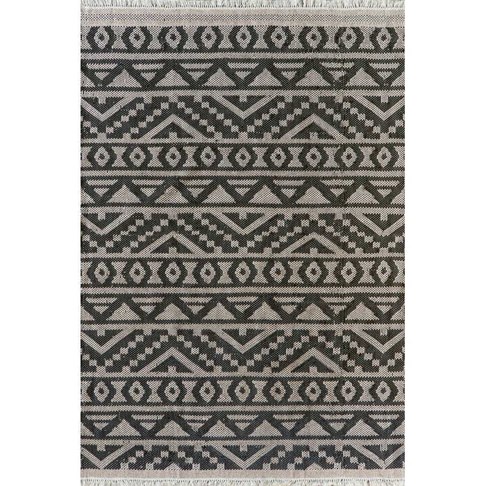 Sifiso Outdoor Rug - Black/Taupe - Paulas Home & Living