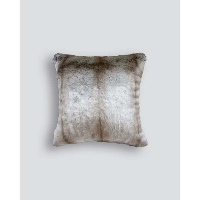 Silver Marten Cushion (Faux Fur) - Paulas Home & Living