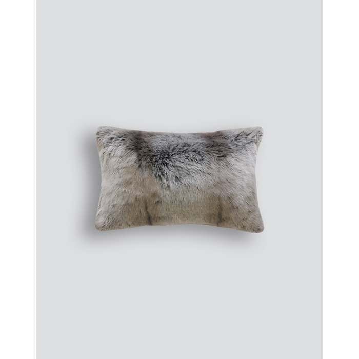 Silver Marten Cushion (Faux Fur) - Paulas Home & Living