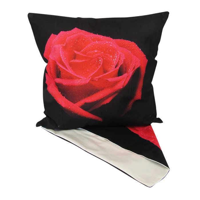 Single Red Rose Cushion - Paulas Home & Living