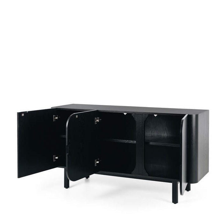 Sirocco Sideboard - Black Oak - 1540w - Paulas Home & Living