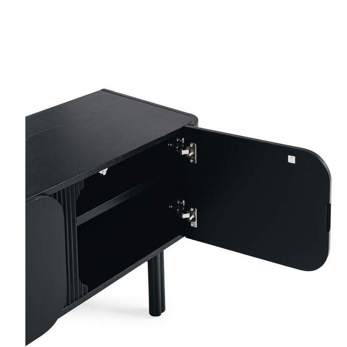 Sirocco TV Unit - Black Oak - 1540w - Paulas Home & Living