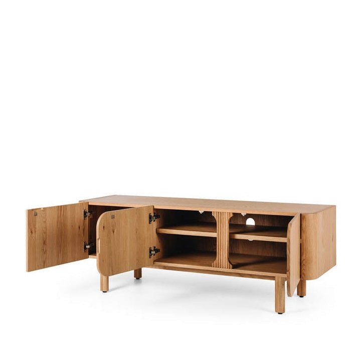 Sirocco TV Unit - Natural Oak - 1540w - Paulas Home & Living