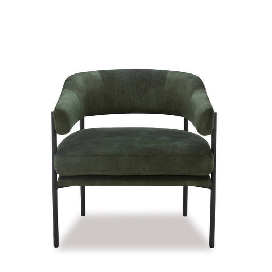 Skyline Armchair - Green Velvet - Paulas Home & Living
