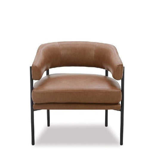 Skyline Armchair - Vintage Brown Top Grain Leather - Paulas Home & Living