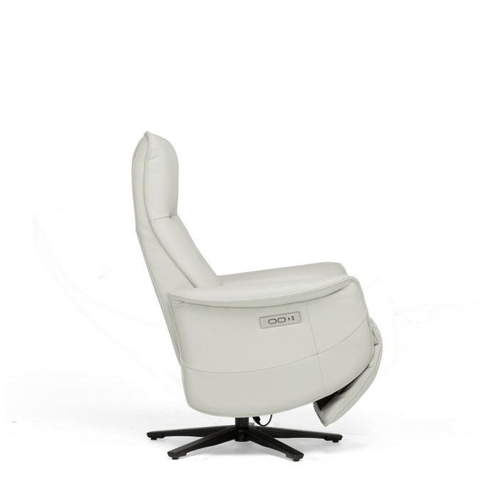 Slimline Smooth Power Recliner with Swivel - Paulas Home & Living