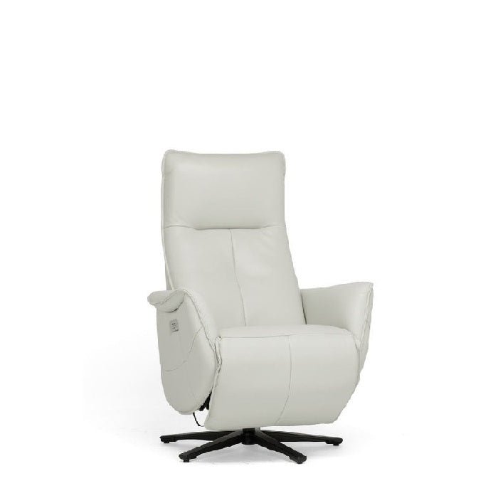 Slimline Smooth Power Recliner with Swivel - Paulas Home & Living