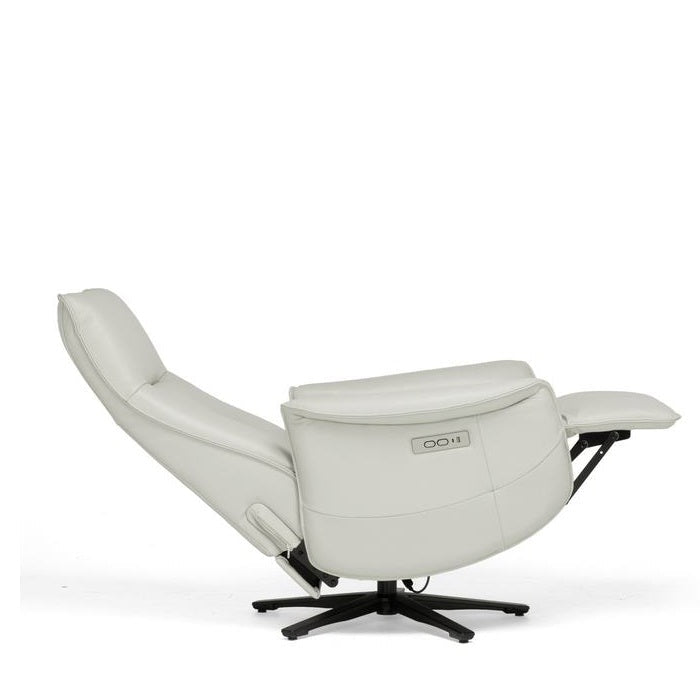 Slimline Smooth Power Recliner with Swivel - Paulas Home & Living