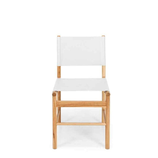 Ned Dining Chair - Duck Egg (Teak & Leather)