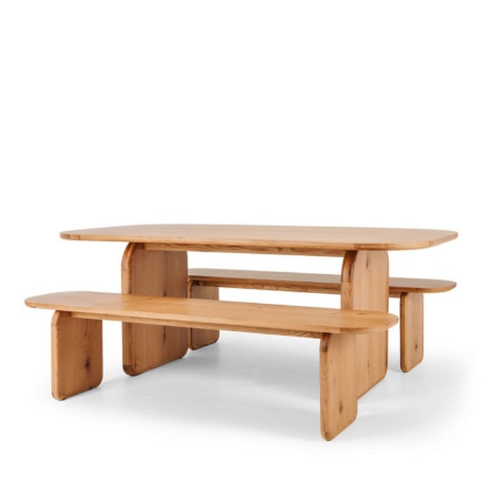 Panel Oak Dining Suite (3 pce)