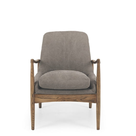 Steiner Armchair FULL Canvas Charcoal