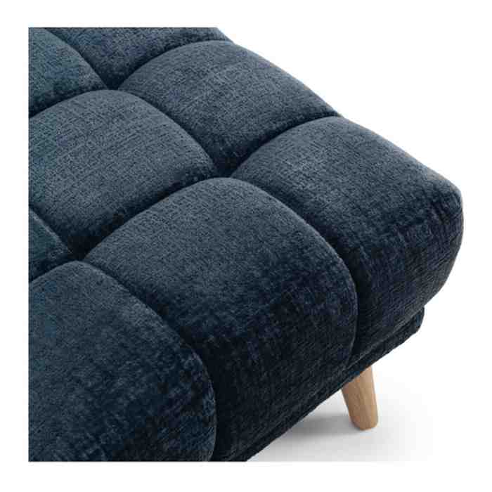 Towelie 3 Seater & Footstool Indigo Blue